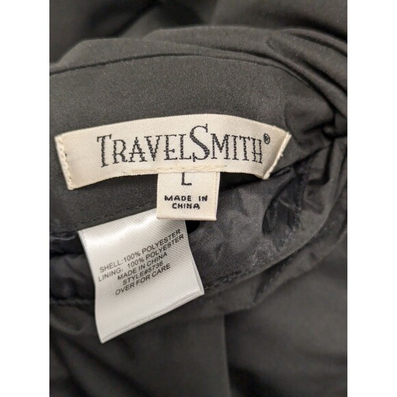 Vintage TravelSmith Reversible Cheetah Leopard Print Rain Jacket sz L Outdoor - Picture 12 of 12